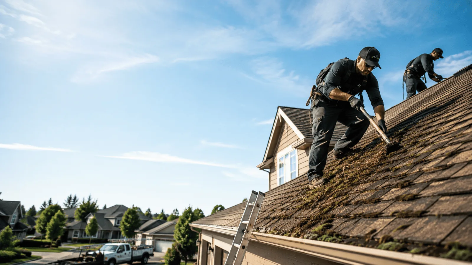 Roof Moss Removal in Dundas, IL near me
